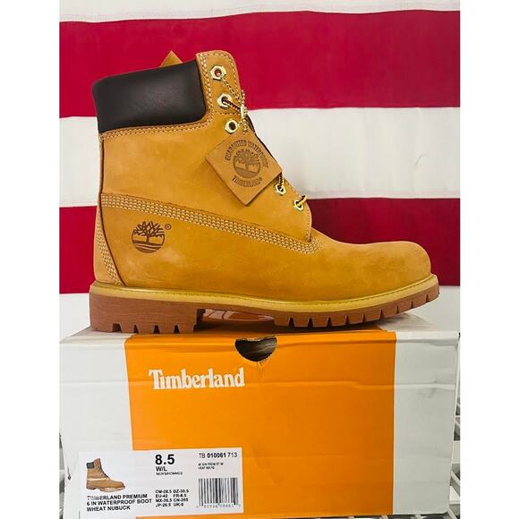 NEW! TIMBERLAND MEN'S 6" PREMIUM WATERPROOF BOOT SIZE-8.5 - Picture 1 of 10